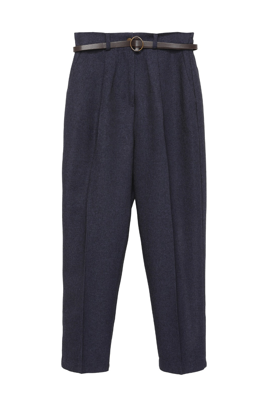 Kadın Kemerli Havuç Paça Pantolon