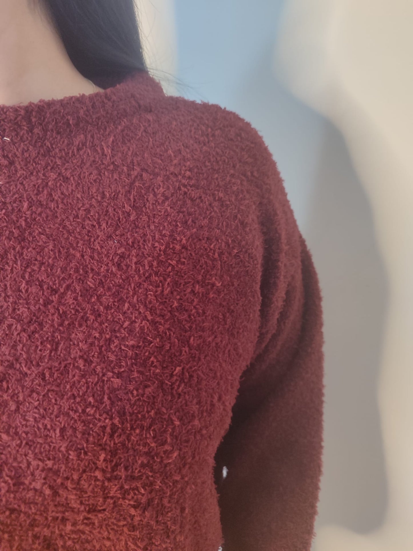 Kadın Buklet Basic Triko Kazak