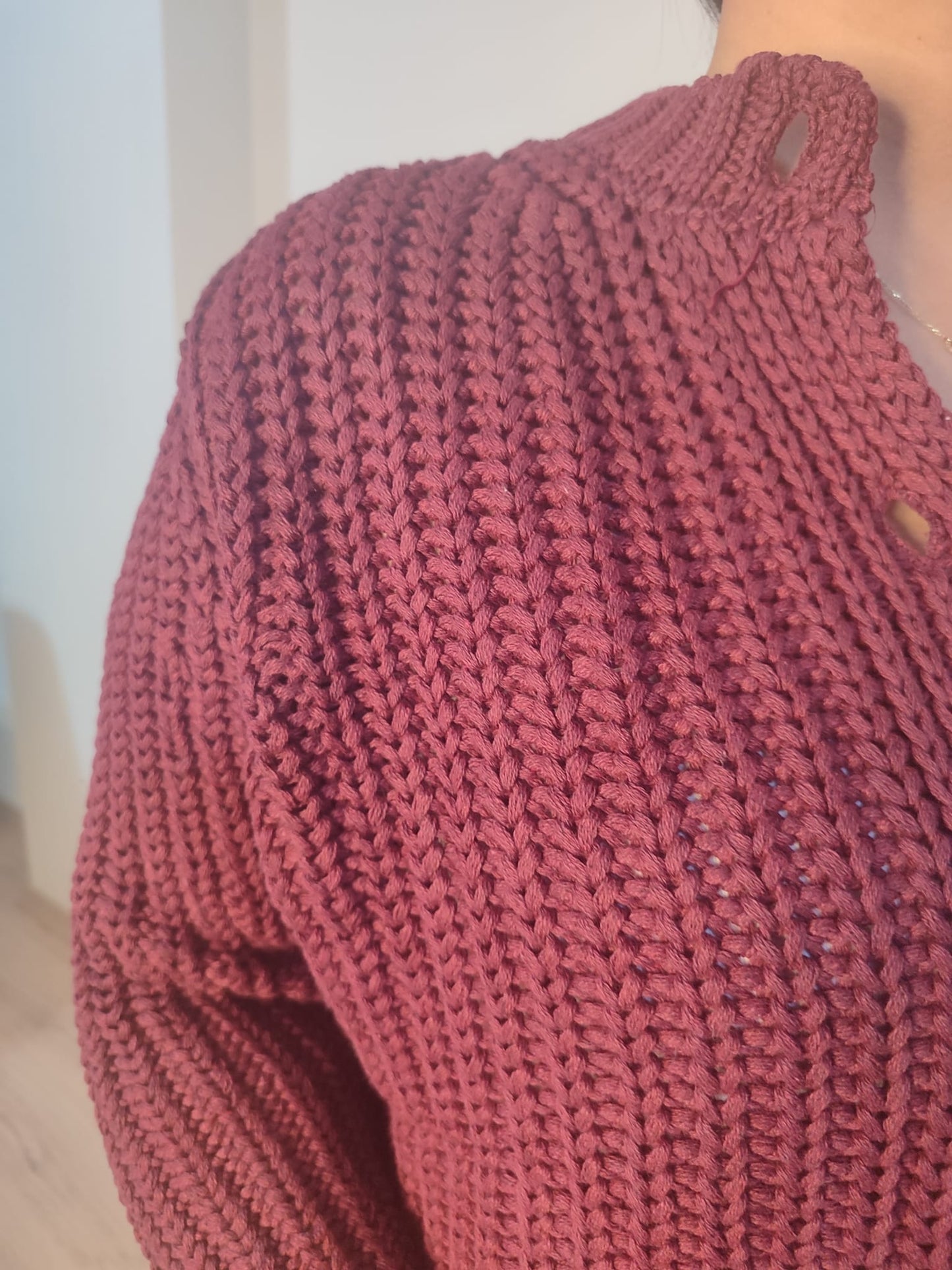 Kadın Selanik Düğmeli Regular Fit Triko Hırka