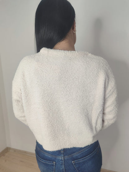 Kadın Buklet Basic Triko Kazak