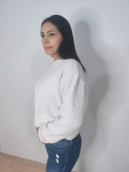 Kadın Buklet Basic Triko Kazak