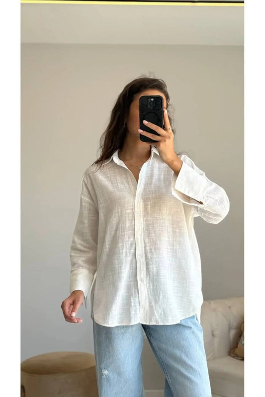 Oversize Kadın Gömlek